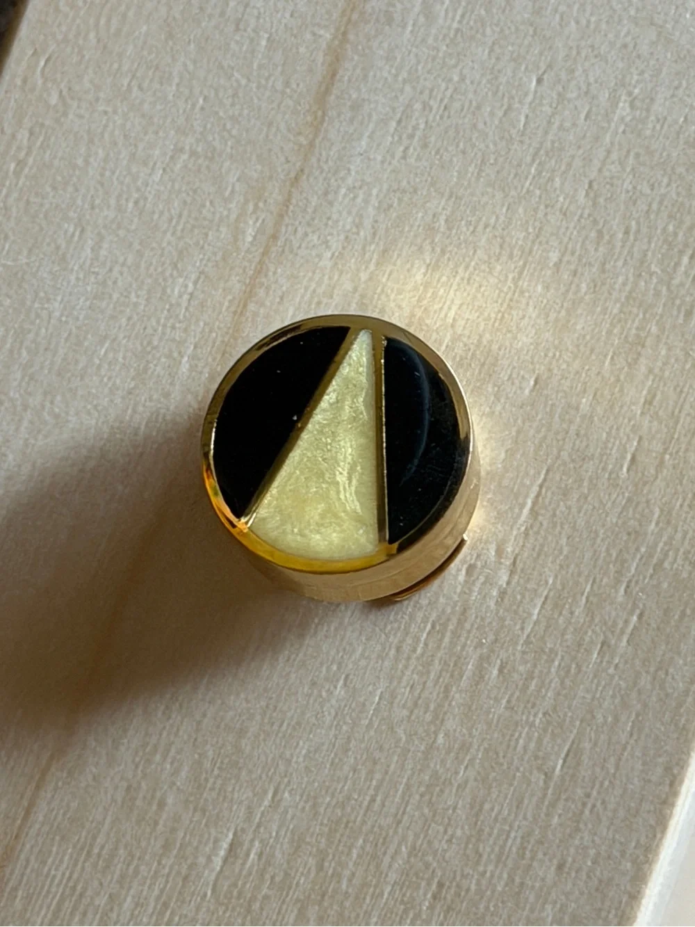button cover with clip Cap - Gold Color